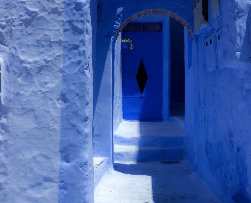 porta blu