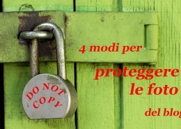 4 modi per proteggere le foto del blog